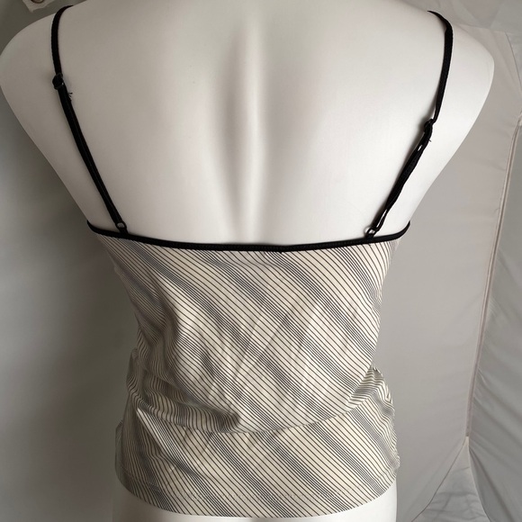 Express Y2K black and cream sequin adjustable strap camisole top - Picture 8 of 8